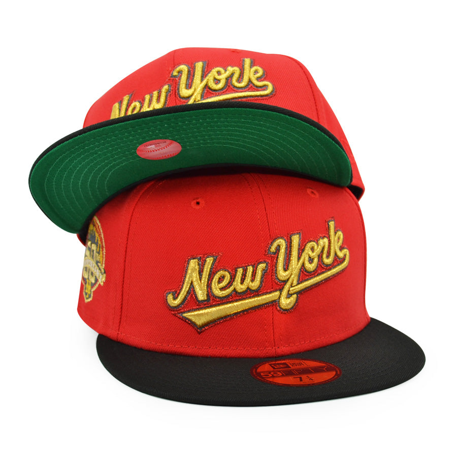 New York Mets Script 50th ANNIVERSARY Exclusive New Era 59Fifty Fitted Hat - FDR/Black