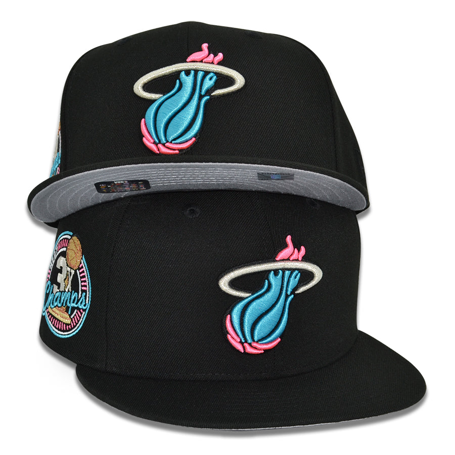 Miami Heat "VICE DREAMS" Exclusive New Era 59Fifty Fitted Hat - Black