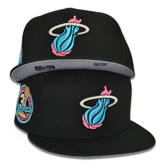 Miami Heat "VICE DREAMS" Exclusive New Era 59Fifty Fitted Hat - Black