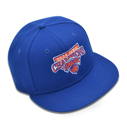 New York Knicks 2026 NBA Champions New Era 9Fifty Snapback Hat - Royal