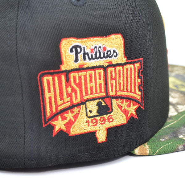 Philadelphia Phillies 1996 ALL-STAR GAME Exclusive New Era 59Fifty Fitted Hat - Black/Real Tree Camo