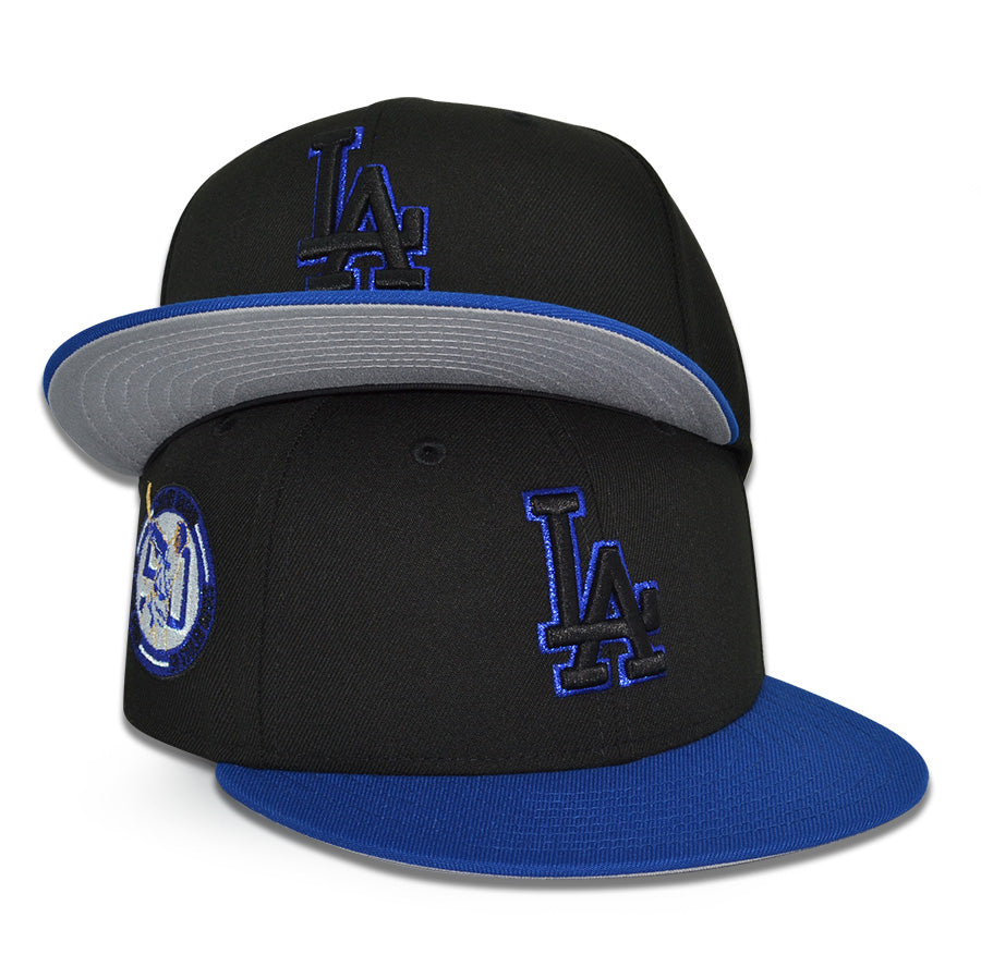 Los Angeles Dodgers "SHOTIME" Exclusive New Era 59Fifty Fitted Hat - Black/Light Royal