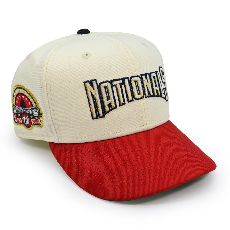 Washington Nationals 45 Years RFK Exclusive New Era 59Fifty Fitted Hat - Chrome/Red