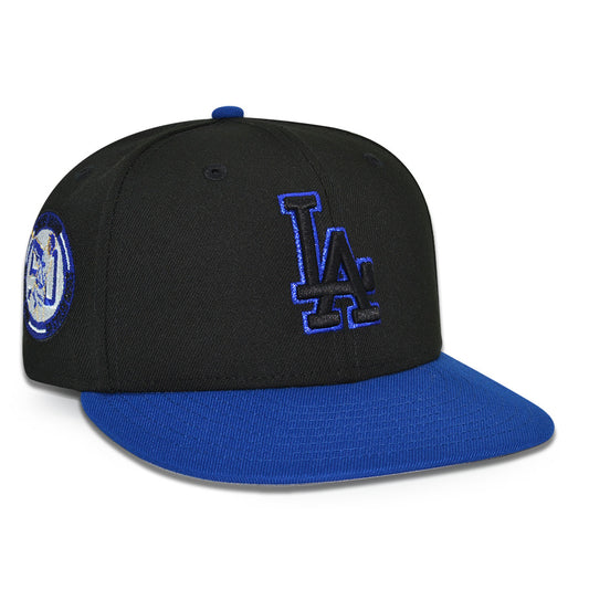 Los Angeles Dodgers "SHOTIME" Exclusive New Era 59Fifty Fitted Hat - Black/Light Royal