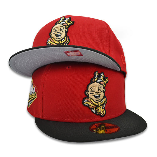 New Orleans Baby Cakes TRIPLE A Exclusive New Era 59Fifty Fitted Hat - Scarlet Black