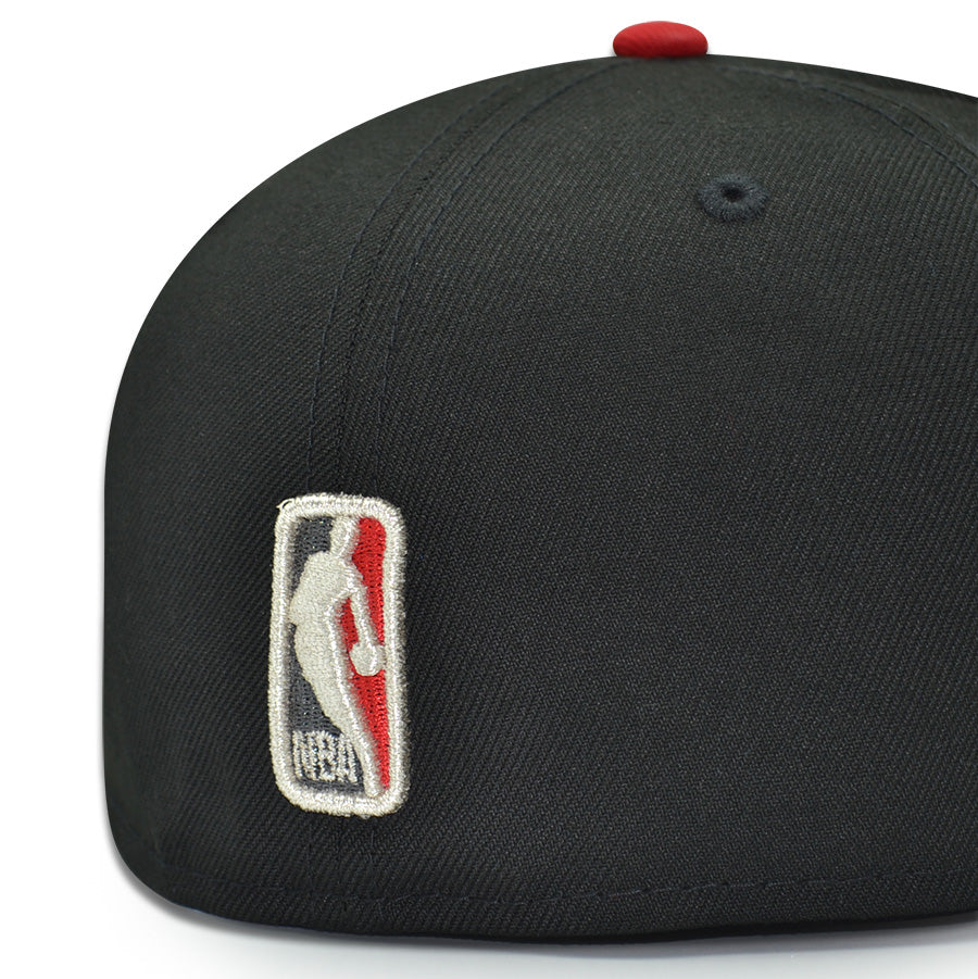 Chicago Bulls "BRED" Exclusive New Era 59Fifty Fitted Hat - Black/Scarlet