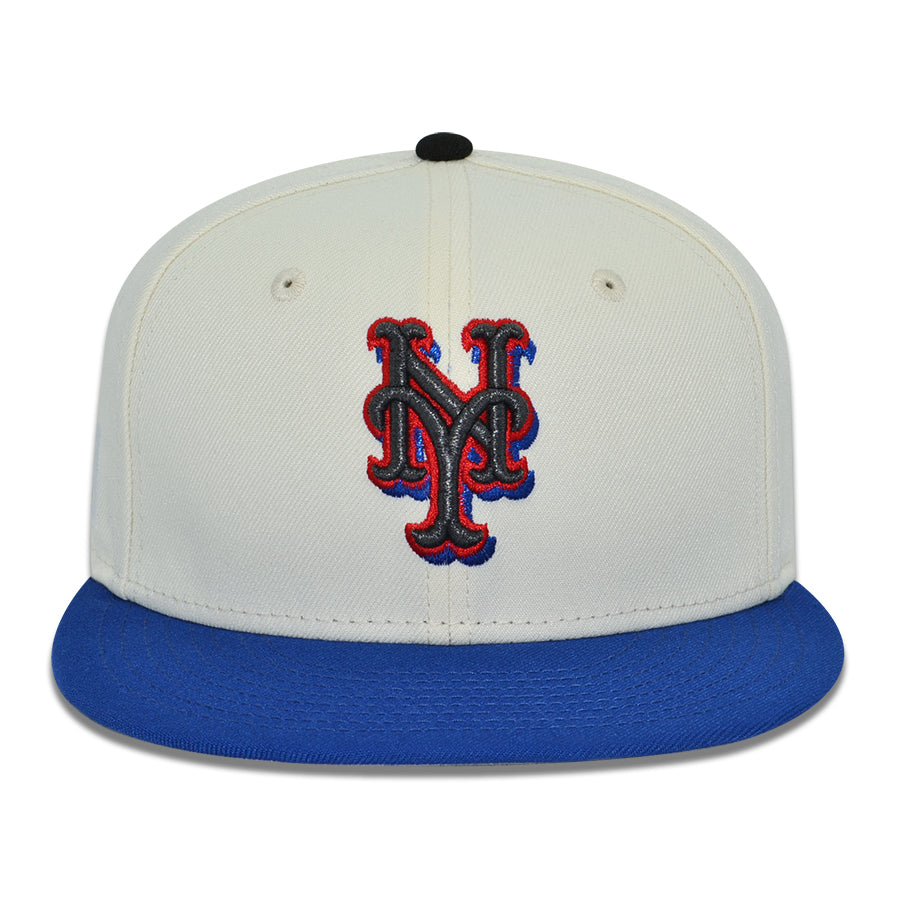 New York Mets "QUEENS SEOUL" Exclusive New Era 59Fifty Fitted Hat - Chrome/Royal