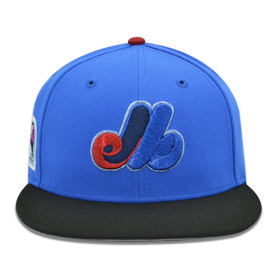 Montreal Expos "MYSTIQUE" Exclusive New Era 59Fifty Fitted Hat - Spanking Blue/Black