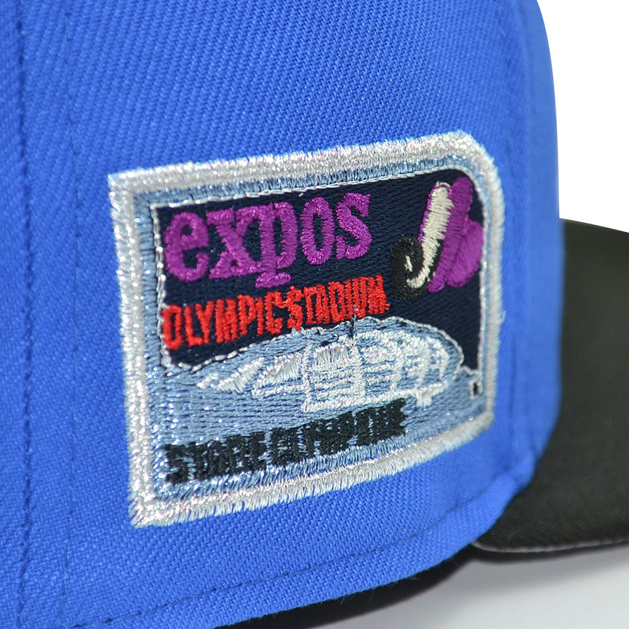Montreal Expos "MYSTIQUE" Exclusive New Era 59Fifty Fitted Hat - Spanking Blue/Black