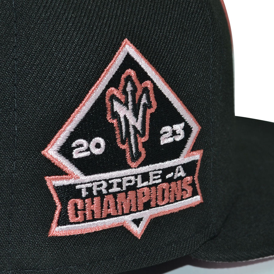 Norfolk Tides "INGLORIOUS BASTARDS" Exclusive New Era 59Fifty Fitted Hat - Black/Pinky