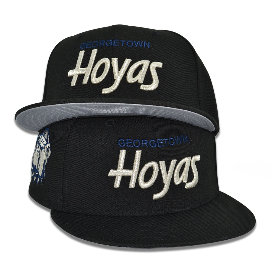 Georgetown Hoyas "HILLTOP HOYAS" Exclusive New Era 59Fifty NCAA Fitted Hat - Black