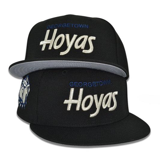 Georgetown Hoyas "HILLTOP HOYAS" Exclusive New Era 59Fifty NCAA Fitted Hat - Black