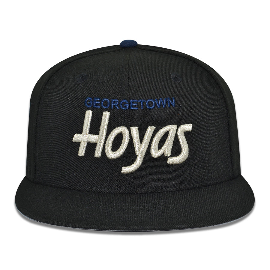Georgetown Hoyas "HILLTOP HOYAS" Exclusive New Era 59Fifty NCAA Fitted Hat - Black