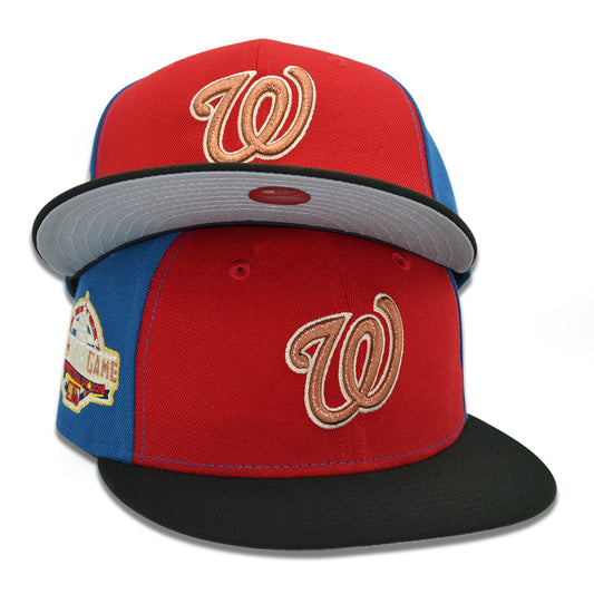 Washington Nationals "D.C. SPORTS" Exclusive New Era 59Fifty Fitted Hat - Scarlet/Seashore/H-Red/Black