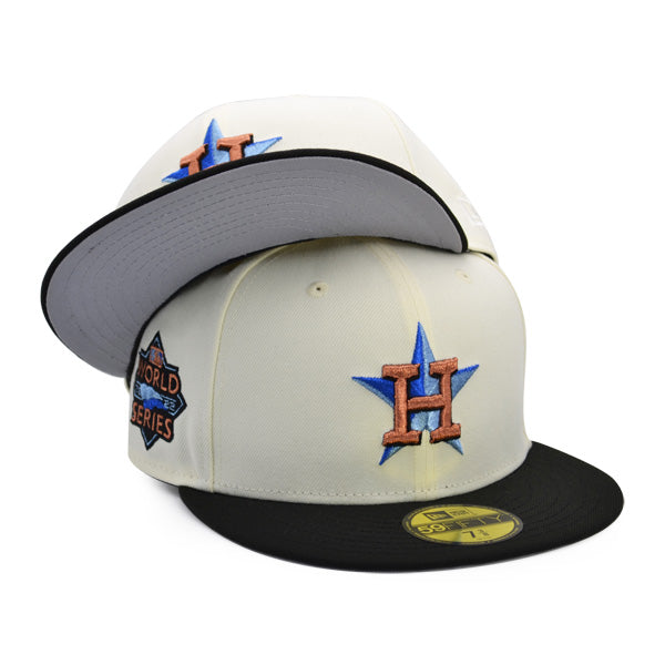 Houston Astros 2022 WSC TRIPLE METALLIC Exclusive New Era 59Fifty Fitted Hat – Chrome/Black