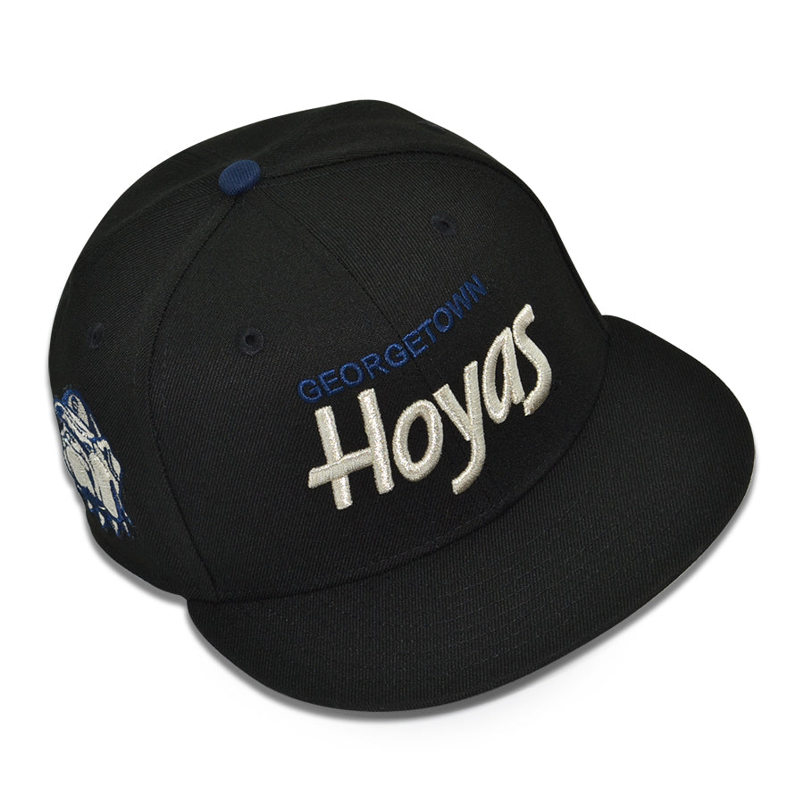 Georgetown Hoyas "HILLTOP HOYAS" Exclusive New Era 59Fifty NCAA Fitted Hat - Black