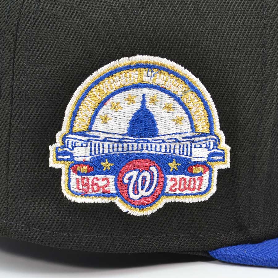 Washington Nationals 45 Great Years RFK Exclusive New Era 59Fifty Fitted Hat - Black/Royal