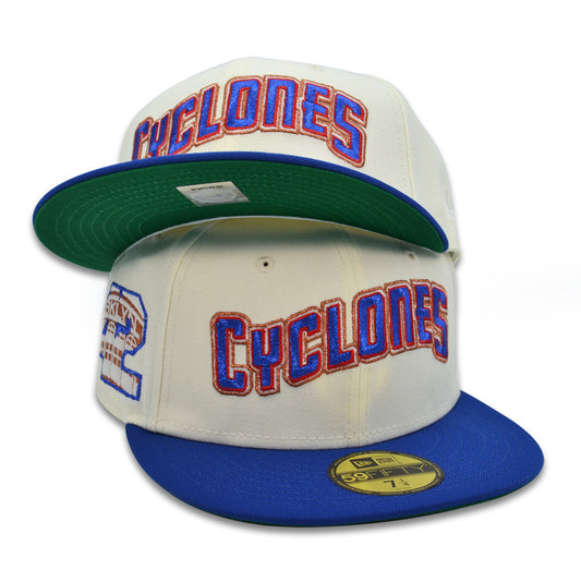 Brooklyn Cyclones 42 JR Exclusive New Era 59Fifty Fitted Hat - Chrome/Royal