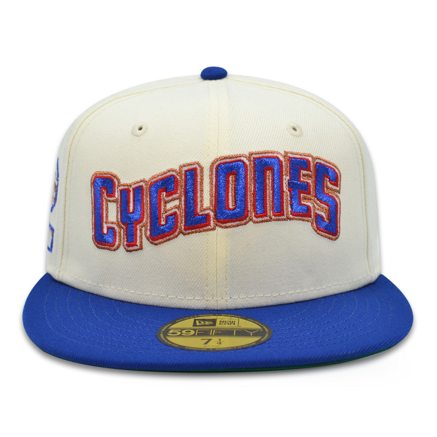 Brooklyn Cyclones 42 JR Exclusive New Era 59Fifty Fitted Hat - Chrome/Royal