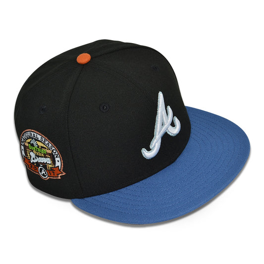 Atlanta Braves "ANDROID" Exclusive New Era 59Fifty Fitted Hat - Black/Indigo