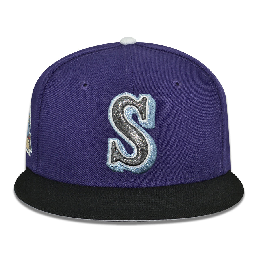 Seattle Mariners "INDRA SUSANOO" Exclusive New Era 59Fifty Fitted Hat - Purple/Black