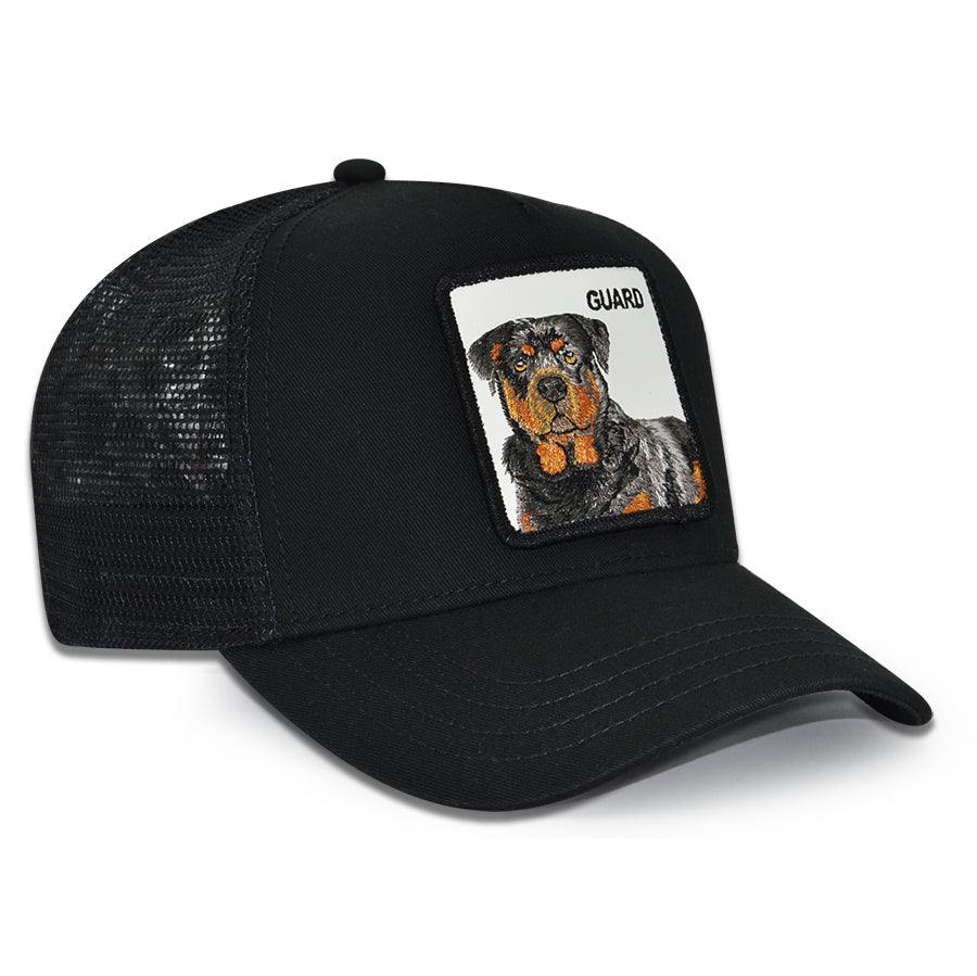 THE GUARD DOG Goorin Bros Mesh Trucker Snapback Hat -Black