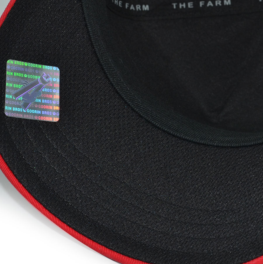 THE UNDISPUTED GOAT Goorin Bros Mesh Trucker Snapback Hat -Black/Red