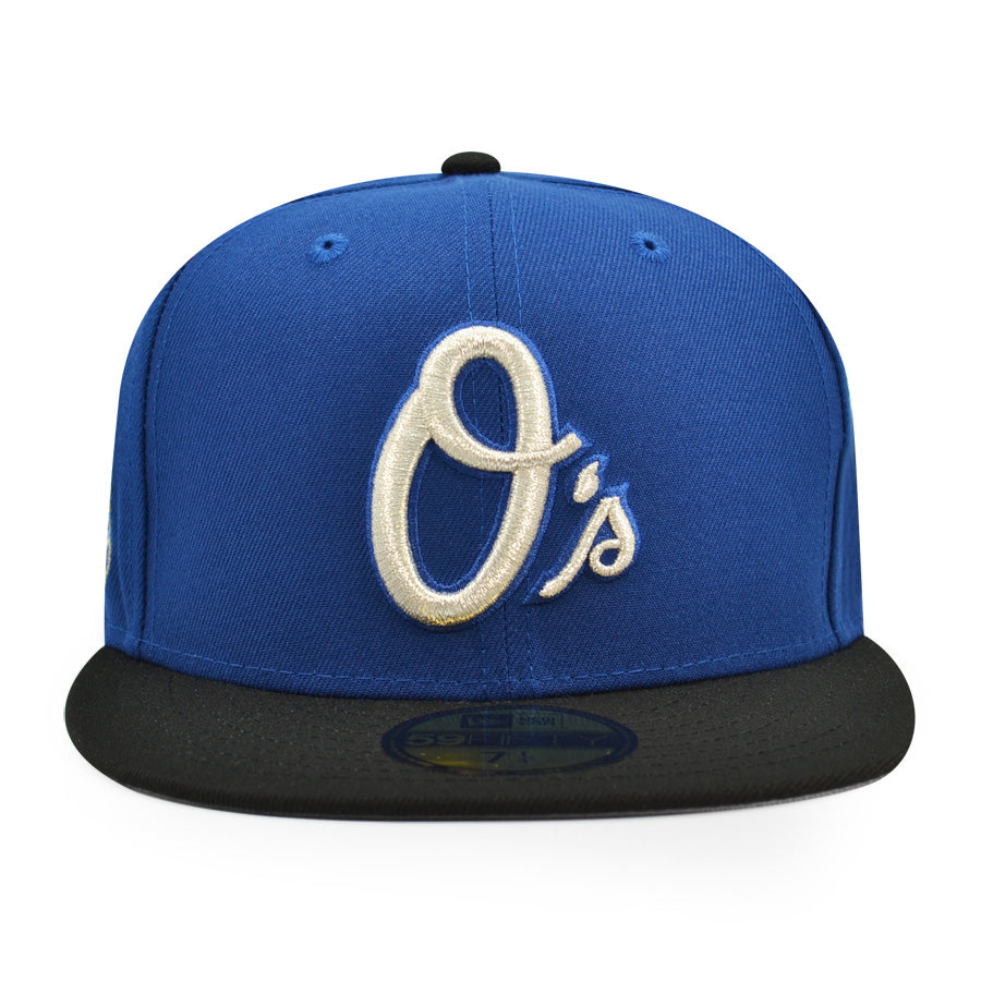 Baltimore Orioles 50th ANNIVERSARY Exclusive New Era 59Fifty Fitted Hat - SB Blue/Black