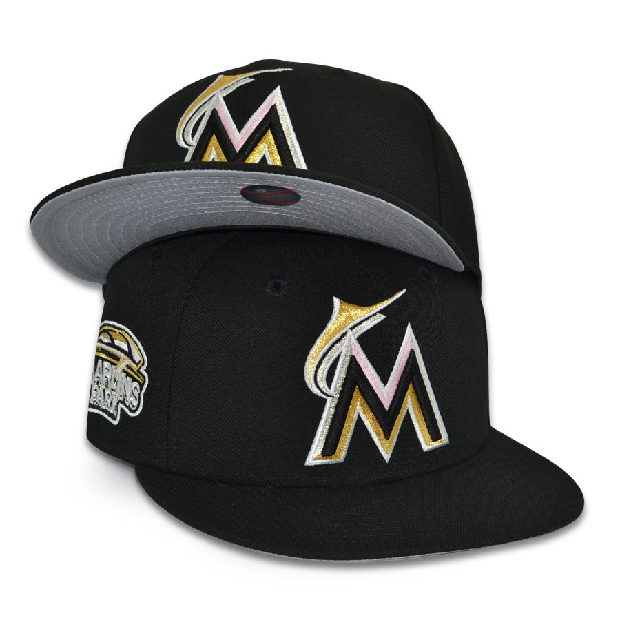 Miami Marlins "MIAMI NIGHTS" Exclusive New Era 59Fifty Fitted Hat - Black