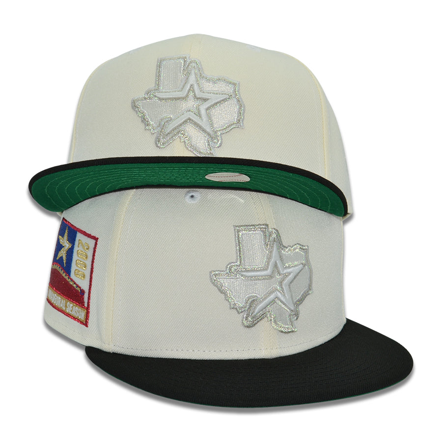 Houston Astros "ROLLING CHROME" Exclusive New Era 59Fifty Fitted Hat - Chrome/Black