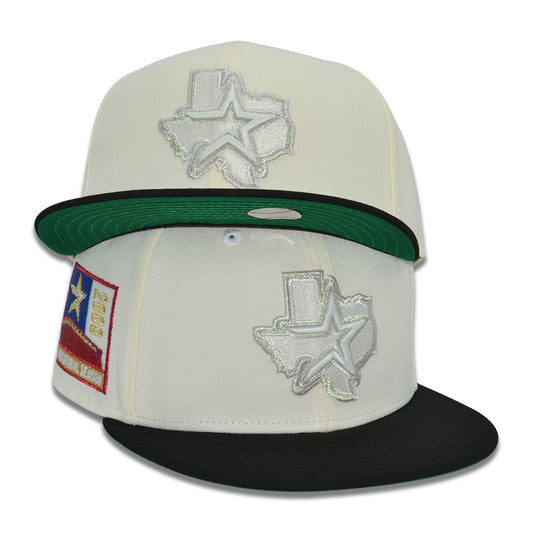Houston Astros "ROLLING CHROME" Exclusive New Era 59Fifty Fitted Hat - Chrome/Black