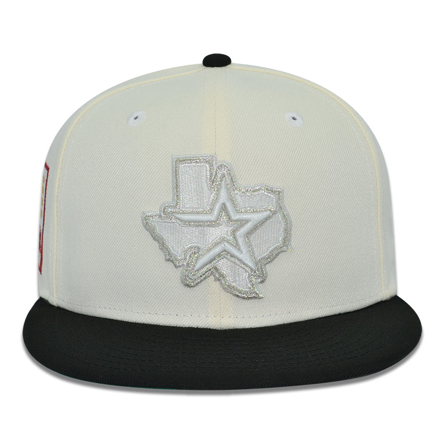 Houston Astros "ROLLING CHROME" Exclusive New Era 59Fifty Fitted Hat - Chrome/Black