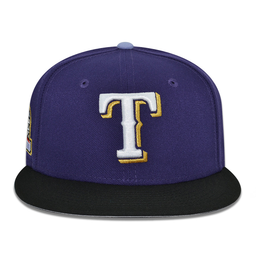 Texas Rangers "TRUNK" Exclusive New Era 59Fifty Fitted Hat - Purple/Black