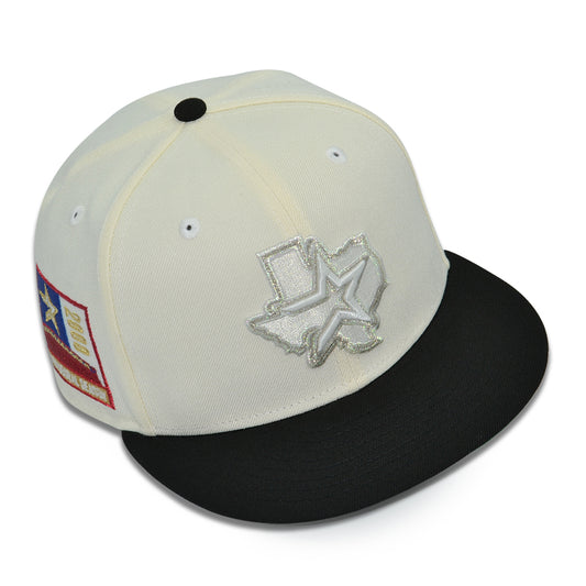 Houston Astros "ROLLING CHROME" Exclusive New Era 59Fifty Fitted Hat - Chrome/Black
