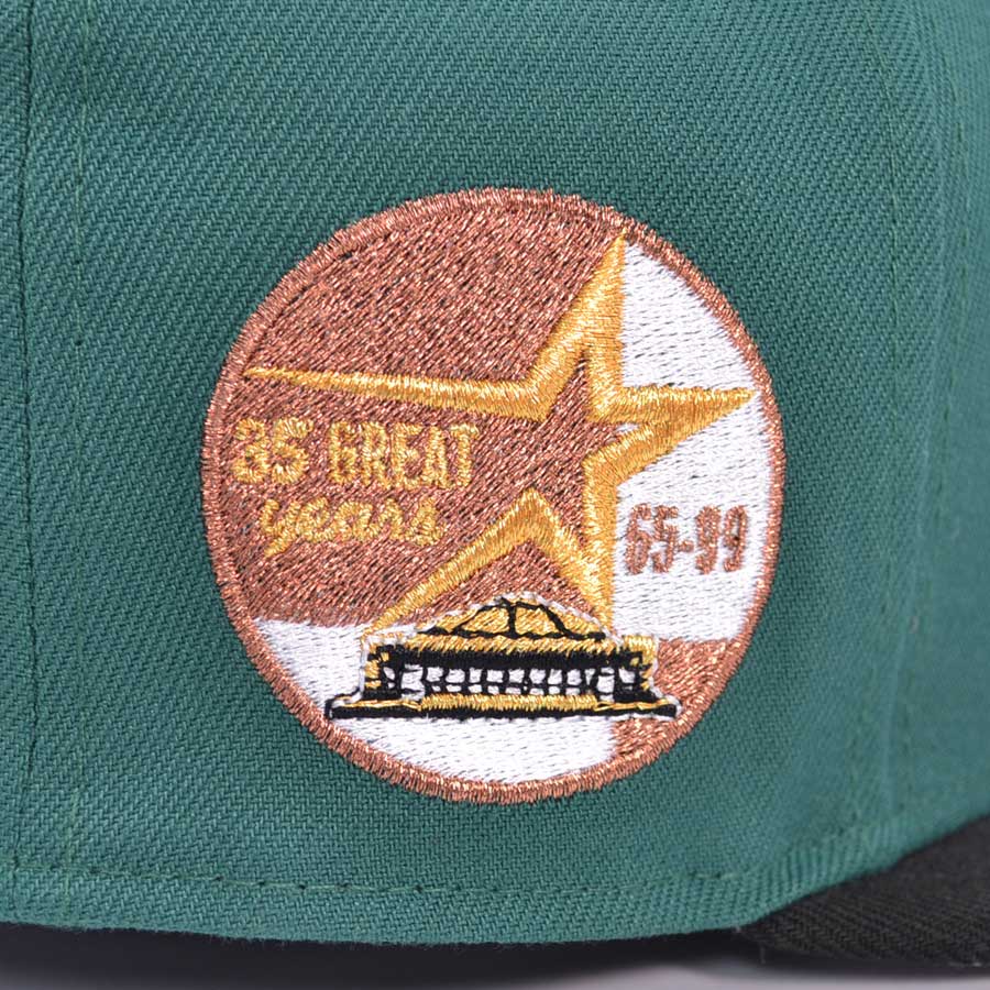 Houston Astros 35 Great Years Exclusive New Era 59Fifty Fitted Hat - Rollie Green/Black