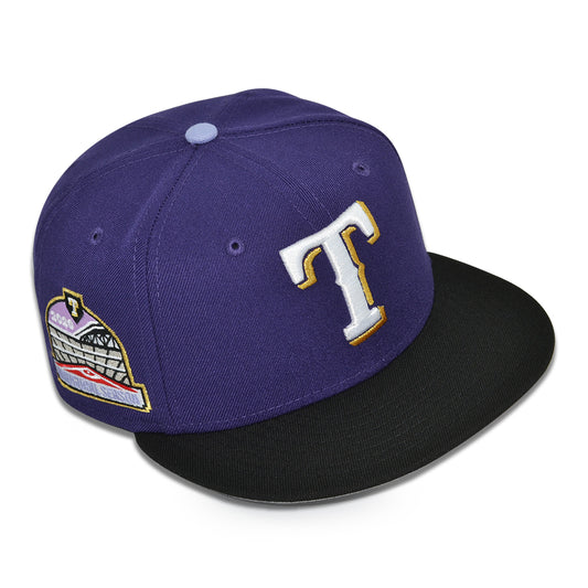 Texas Rangers "TRUNK" Exclusive New Era 59Fifty Fitted Hat - Purple/Black