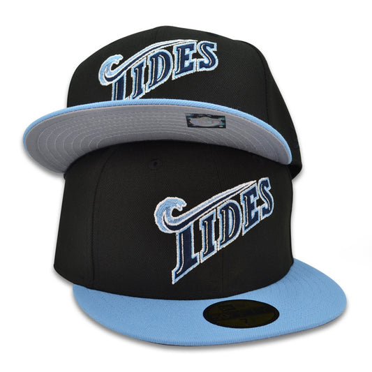 Norfolk Tides MiLB Exclusive New Era 59Fifty Fitted Hat - Black/Sky