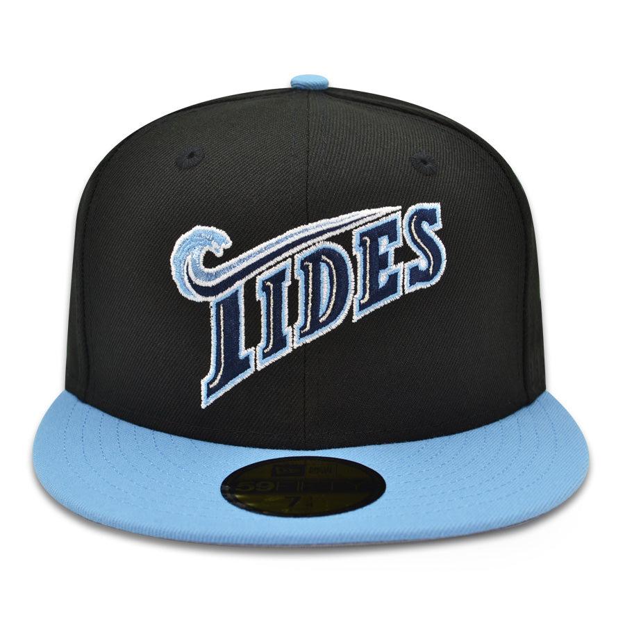 Norfolk Tides MiLB Exclusive New Era 59Fifty Fitted Hat - Black/Sky