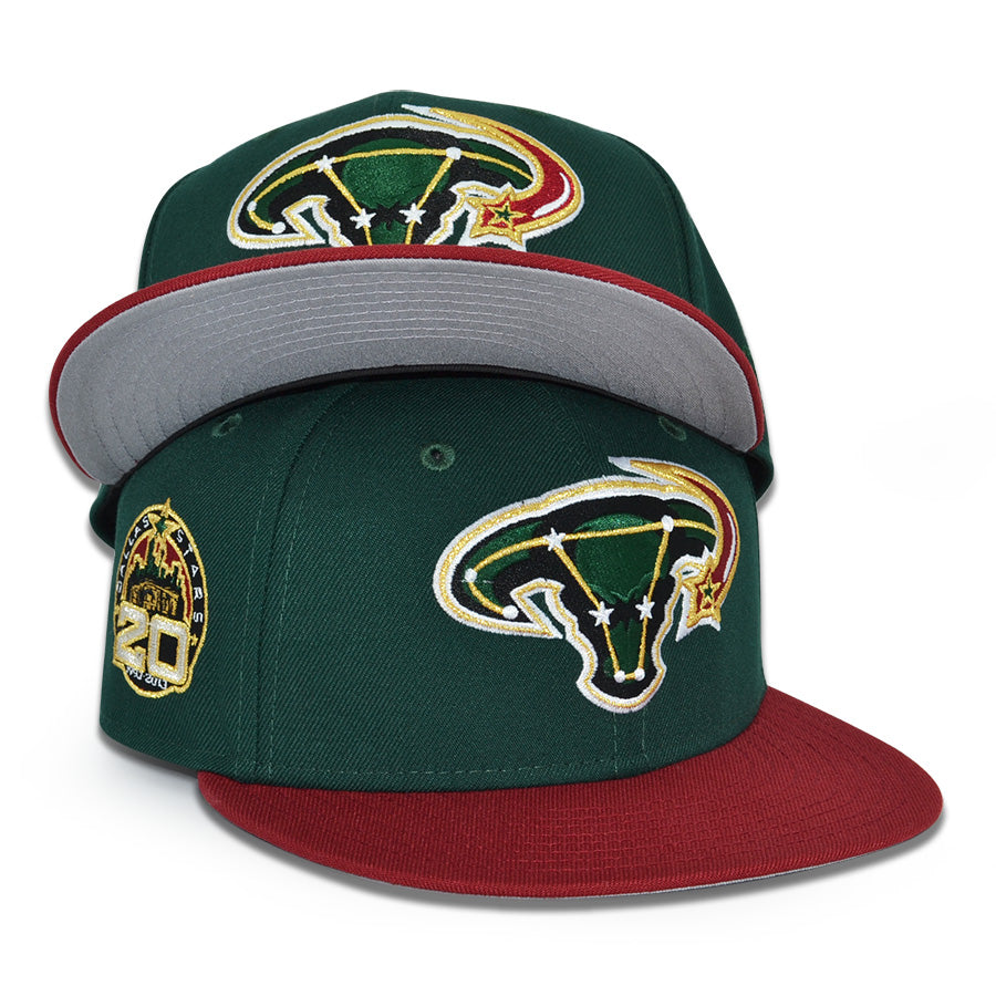 Dallas Stars "LONE STAR TAURUS" Exclusive New Era 59Fifty Fitted Hat - Dark Green/Brick