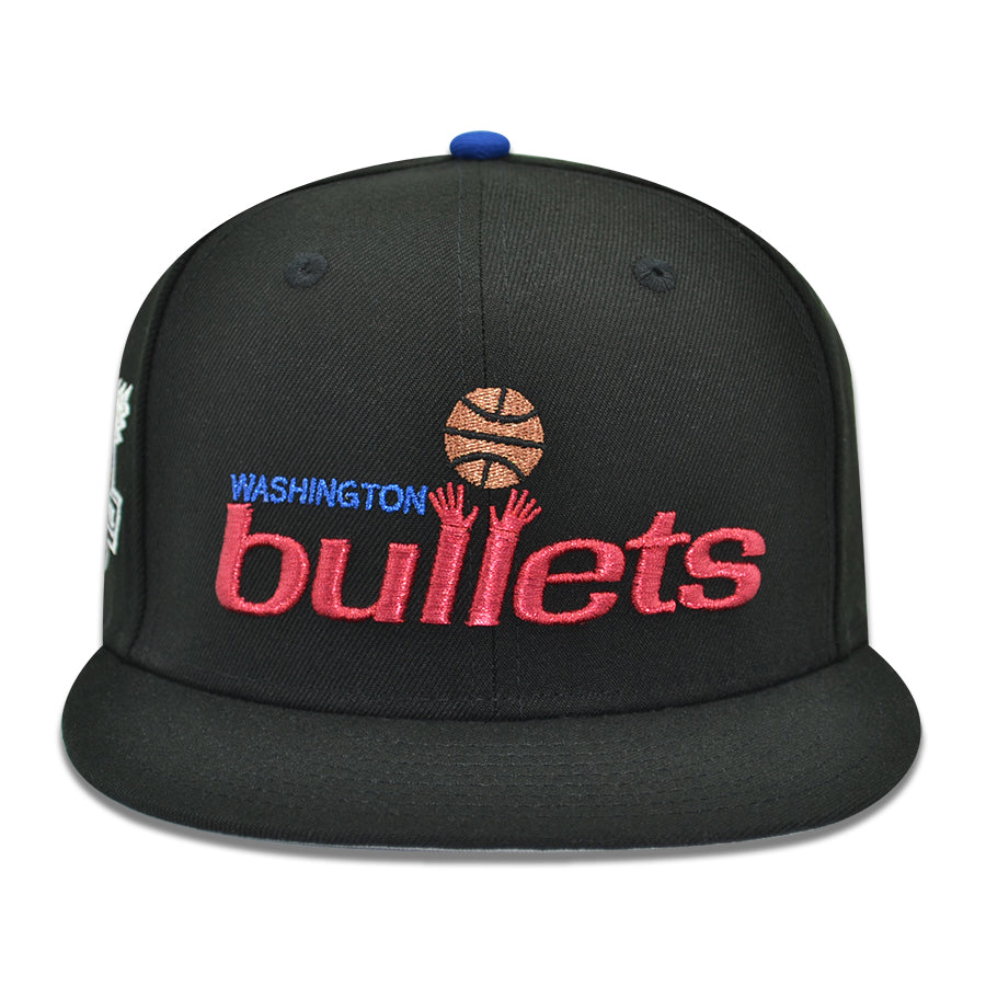 Washington Bullets "CENTER STAGE" Exclusive New Era HWC 59Fifty Fitted Hat - Black