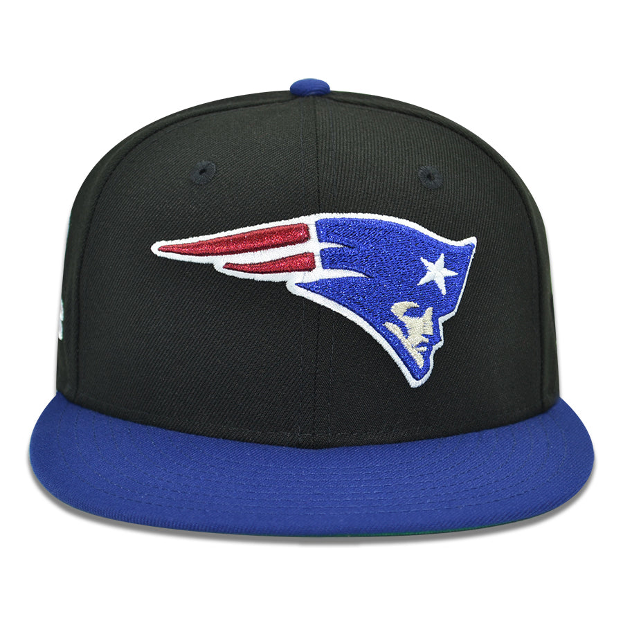 New England Patriots "FOXBOROUGH CLASSIC" Exclusive New Era 59Fifty Fitted Hat - Black/Dark Roya