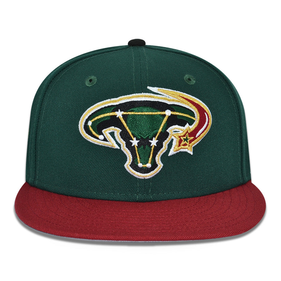 Dallas Stars "LONE STAR TAURUS" Exclusive New Era 59Fifty Fitted Hat - Dark Green/Brick
