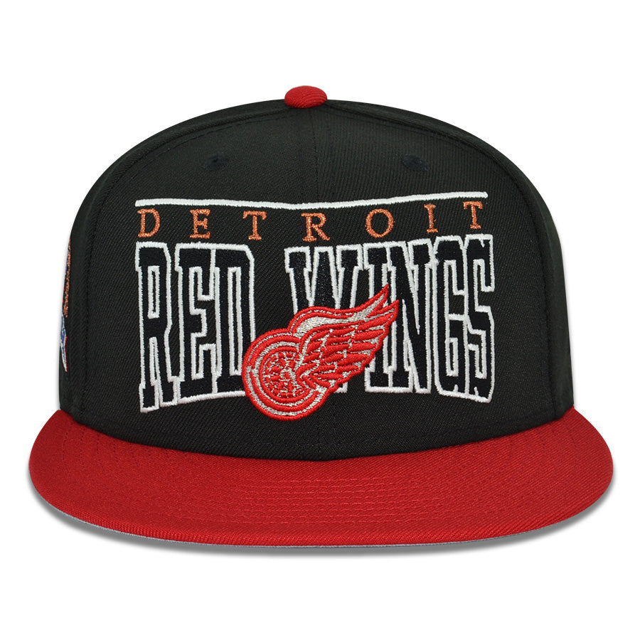 Detroit Red Wings "SPECIALTY" Exclusive New Era 59Fifty Fitted Hat - Black/Red