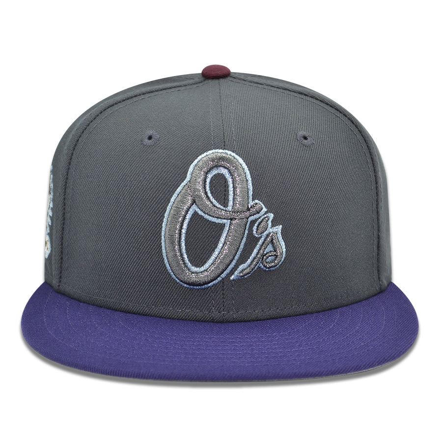 Baltimore Orioles "OCEAN MASTER" Exclusive New Era 59Fifty Fitted Hat - Graphite/Purple