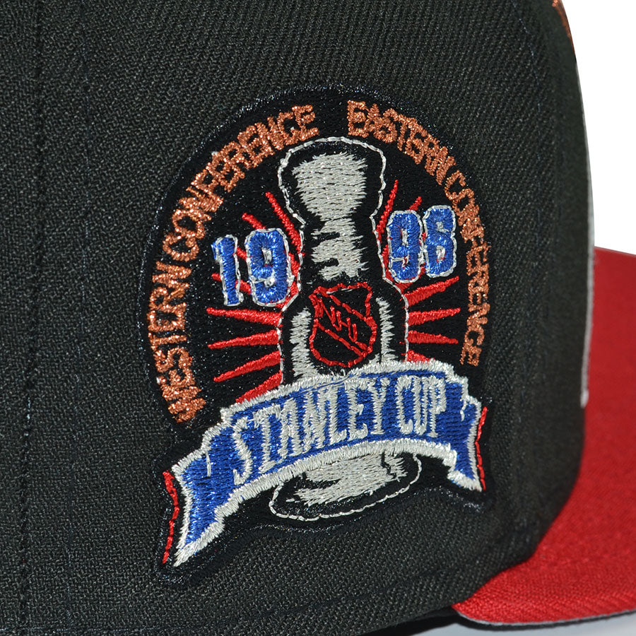 Detroit Red Wings "SPECIALTY" Exclusive New Era 59Fifty Fitted Hat - Black/Red