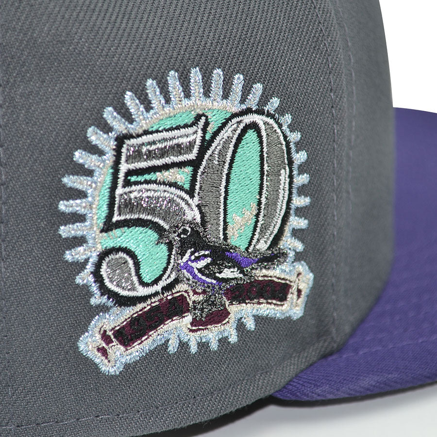 Baltimore Orioles "OCEAN MASTER" Exclusive New Era 59Fifty Fitted Hat - Graphite/Purple