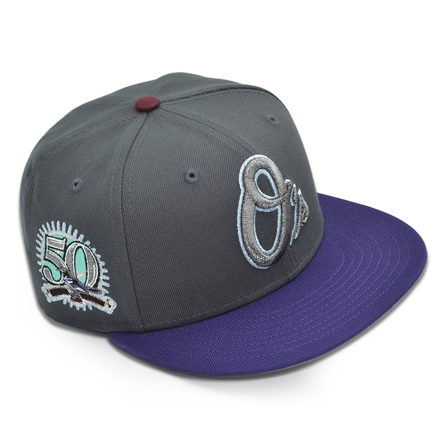 Baltimore Orioles "OCEAN MASTER" Exclusive New Era 59Fifty Fitted Hat - Graphite/Purple
