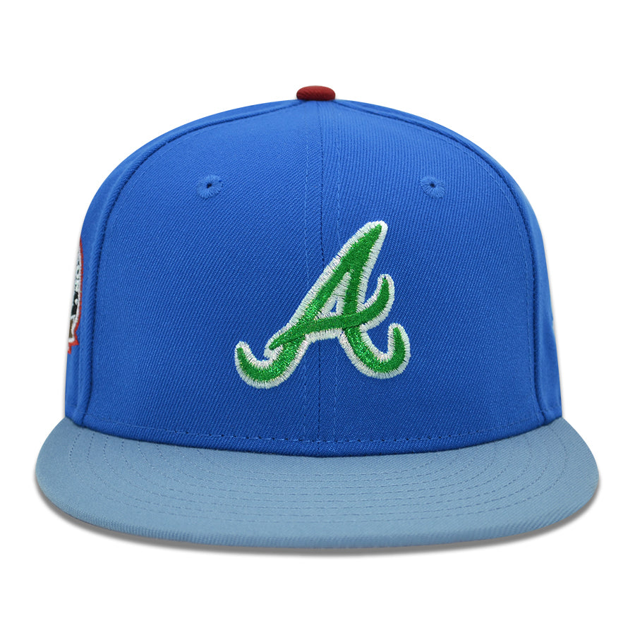 Atlanta Braves "ASH KETCHUM" Exclusive New Era 59Fifty Fitted Hat - Blue Azure/Faded Blue