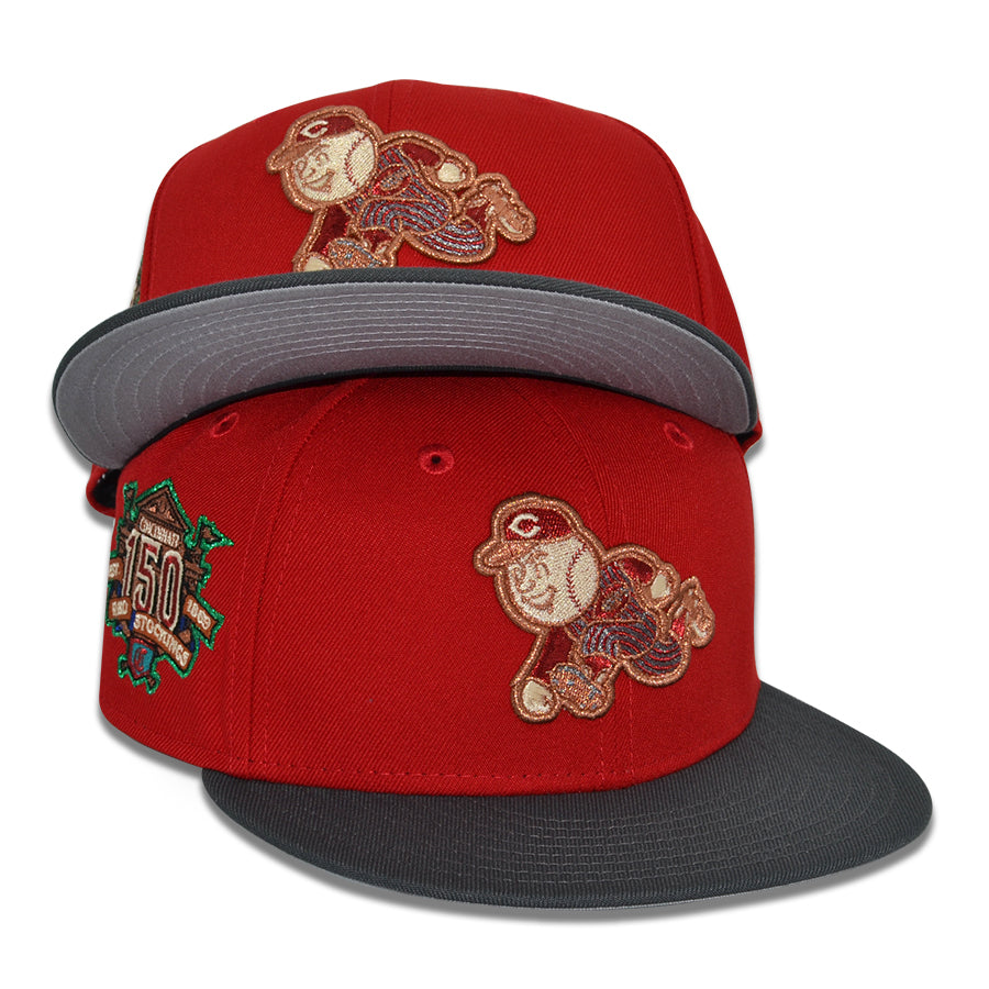 Cincinnati Reds "CODENAME" Exclusive New Era 59Fifty Fitted Hat - Scarlet/Dark Graphite