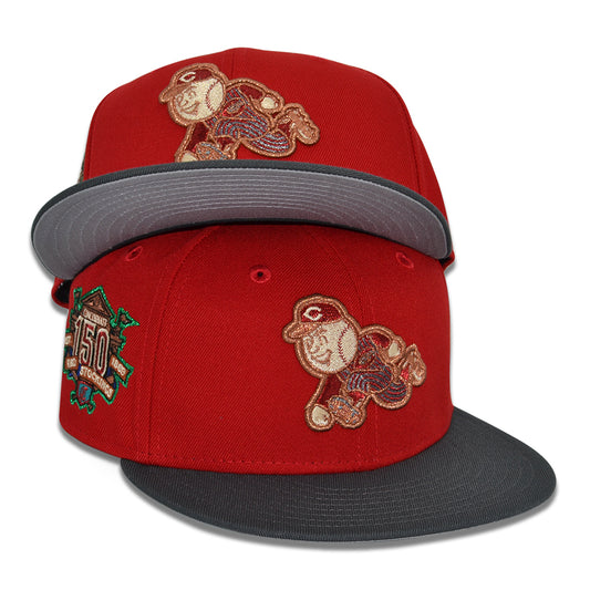 Cincinnati Reds "CODENAME" Exclusive New Era 59Fifty Fitted Hat - Scarlet/Dark Graphite